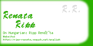 renata ripp business card